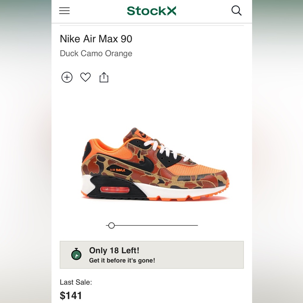 Nike Air Max 90
Duck Camo Orange